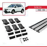 Suzuki SX4 II (JY) 2006-2014 Arası ile Uyumlu FLY Model Ara Atkı Tavan Barı Gri 3 Adet