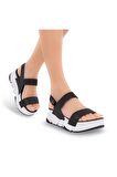 Muya 31187 Z Keid Platform Siyah Kadın Sandalet