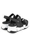 Muya 31187 Z Keid Platform Siyah Kadın Sandalet