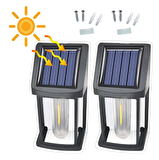 2 Adet Dekoratif Bahçe-Merdiven Aydınlatma Güneş Enerjili GünIşığı Led SL-08