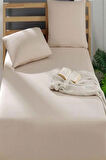 ÇİFT KİŞİLİK Pamuklu LASTİKLİ ÇARŞAF 50x70  Bej
