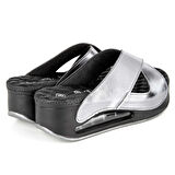 Muya Penelope Anatomik Airmax Memory Foam Kadın Terlik Kurşun