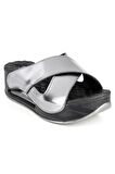 Muya 31210 Z Penelope Platform Metalik Kadın Terlik