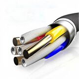 Polham USB Type C Giriş İçin 20 Cm Type C To Type C 60W Süper Hızlı Şarj ve Daha Kablosu,