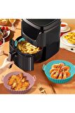 Airfryer Silikon Pişirme Kabı - Hava Fritözü Kabı -airfryer Aksesuar - Tüm Airfryer'lara Uyumlu