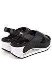 Muya 31213 Z Assos Platform Siyah Kadın Sandalet