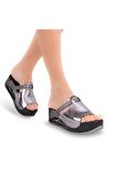 Muya 31214 Z Libra Platform Metalik Kadın Terlik