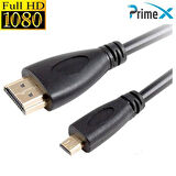 PrimeX PX-1121-5 Micro HDMI to HDMI 5 Metre 1080P FullHD Kablo