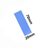 PrimeX PX-PAD01 7x2 cm 1mm 3.4Gr Yüksek İletken Termal Pad, Mavi Thermal Pad (M2 ssd, Chipset, Cep telefonu, Notebook, PS4,PS5 Uyumlu)