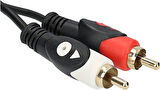 PrimeX PX-AUX3R 3.5mm AUX RCA Ses Kablosu, 3 Metre Aux Ses Sistemi Kablosu, Aux RCA Ses Kablosu