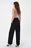 Kadın Siyah Kore Model Palazzo Pantolon
