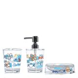 DENİZ DESEN 3 LÜ BANYO SETİ AKRİLİK