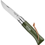 Opinel Inox No 8 Gürgen Saplı Paslanmaz Çelik Çakı Haki