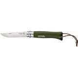 Opinel Inox No 8 Gürgen Saplı Paslanmaz Çelik Çakı Haki
