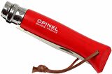 Opinel Inox No 8 Gürgen Saplı Paslanmaz Çelik Çakı (Kırmızı)