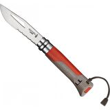 Opinel Inox No 08 Paslanmaz Çelik Çakı (Kırmızı)