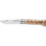 Opinel Inox No 08 Alpine Macera Kayağı Desenli Paslanmaz Çelik Çakı