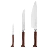 Opinel Forges 1890 Şef Bıçağı Seti 3'lü Kahverengi 