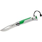 Opinel No 8 Outdoor Fluo Paslanmaz Çelik Çakı (Yeşil)