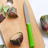 Opinel Essentiel Tırtıklı Soyma Bıçağı Yeşil