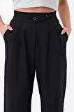 Kadın Siyah Kore Model Palazzo Pantolon