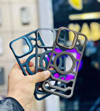 Çerçevesiz karbon Fiber iPhone15 PLUS katlanır Lens standı +kamera koruma lensi hediye
