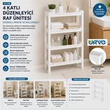 RAFTY 4 KATLI SEPET ORGANİZER DÜZENLEYİCİ RAF ÜNİTESİ 465X145X690MM (3126)