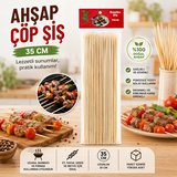 AHŞAP ÇÖP ŞİŞ 35CM 46PCS (3126)