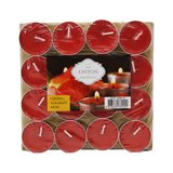 16 PARÇA  KIRMIZI TEA LİGHT YUVARLAK MUM (3126)