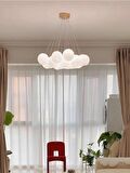 13 Camlı  Küre Asılı Oturma Odası Avize 