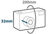 Aquapac fotoğraf makinesi kılıfı Kompakt, zoom'lu fotoğraf makineleri için