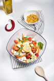 Akrilik Barok Büyük Kare Meyve & Salata Kasesi & Karıştırma Kabı / 3,3 Lt (CAM DEĞİLDİR)