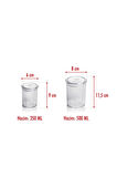 12'li Barok Yuvarlak 2 Boy Kavanoz Seti & Saklama Kabı & Erzak Kabı (6*500 ML,6*250 ML)