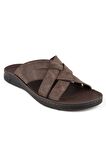 Muya 31318 M Tiger Casual Günlük Kahverengi Erkek Terlik