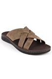 Muya 31318 M Tiger Casual Günlük Vizon Erkek Terlik