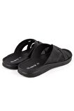 Muya 31318 M Tiger Casual Günlük Siyah Erkek Terlik