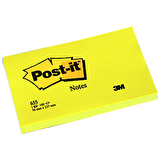 Post-it Yapışkanlı Not Kağıdı 100 YP 76x127 Sarı 655