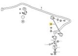 BMW E36 M3 VE Z3 M FORMPART ÖN VİRAJ ASKI ÇUBUĞU 31352227203