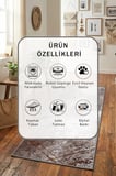 Ehl-56 Yıkanabilir Yolluk Halı Kaymaz Taban Salon Mutfak