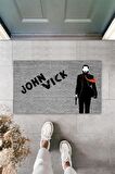 Dormot Home Modern Dijital Baskı -Gri John Wick1 - 70x45 cm - Kapı Önü Paspası