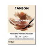 Canson Graduate Mixed Media Natural Çizim Defteri 220g 30 Yaprak A4