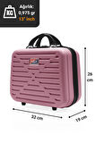 G&D Polo Suitcase Abs Gül Kurusu Seyahat & Makyaj & El Çantası 315.03-Gül