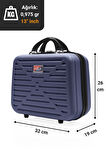 G&D Polo Suitcase Abs Lacivert Seyahat & Makyaj & El Çantası 315.06-Lacivert