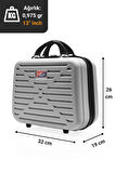 G&D Polo Suitcase Abs Gümüş Gri Seyahat & Makyaj & El Çantası 315.09-Gümüs