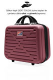 G&D Polo Suitcase Abs Bordo Seyahat & Makyaj & El Çantası 315.21-Bordo