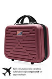 G&D Polo Suitcase Abs Bordo Seyahat & Makyaj & El Çantası 315.21-Bordo