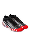 Çoraplı Bilekli Boğazlı Krampon Futbol Ayakkabısı KIRMIZI - SİYAH