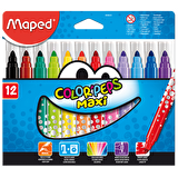 Maped Keçeli Boya Kalemi Maxi 12 Renk 846020