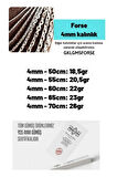 Kadın Gümüş Kolye - 4mm Forse Model 925 Ayar kadın Gümüş Kolye Zincir