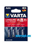 Varta Long Life Max Power Aaa Alkalin Ince Kalem Pil 4lü Kampanya